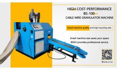 BS-100 wire granulator machine working video