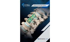 Cetra - Anterior Cervical Plate System - Brochure