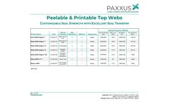Paxxus - Thermoformable Bottom Webs - Brochure