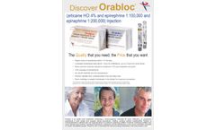 Orabloc - Articaine Hydrochloride Injection - Brochure