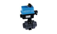 Praher - Model M1 PVC-U - 2-Way Ball Valve - Electric Actuator Valpes