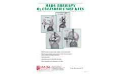 MADA - Model 1616AE - E Oxygen Cylinder Kit on Cart  Brochure