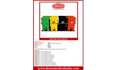 Desco - Model WBFR - Color Coded Waste Bin - Brochure