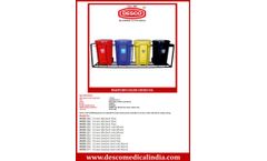Desco - Model 55L-WBFR - Color Coded Waste Bin - Brochure