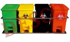 Desco - Model WBFR - Color Coded Waste Bin
