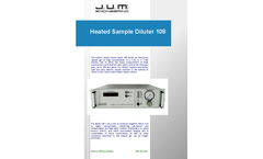 Jum Diluter - Model E-108 - Dilution System Brochure