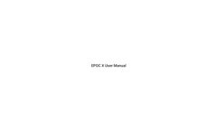 Emotiv - Model EPOC X - Mobile EEG Brainwear Device- Manual