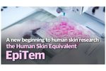 A new beginning to human skin research - the Human Skin Equivalent EpiTem - Video
