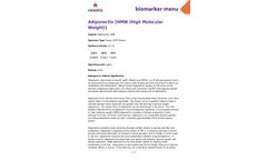Nexelis - Adiponectin HMW (High Molecular Weight) - Brochure