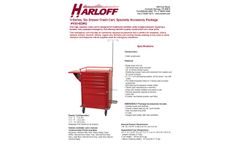 Harloff - Model V30-6EMG - Six Drawer Crash Cart Technical Specifications  Brochure
