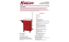 Harloff - Model V30-6EMG2 - Six Drawer Crash Cart - Technical Specifications  Brochure