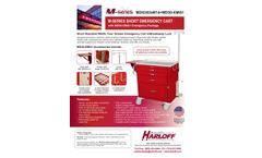 Harloff - Model MDS3024B14+MD30-EMG1 - Short Emergency Cart - Technical Specifications  Brochure