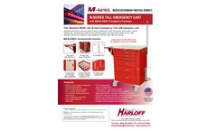 Harloff - Model MDS3030B06+MD30-EMG1 - Tall Emergency Cart - Technical Specifications  Brochure