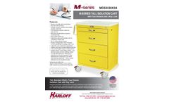Harloff - Model MDS3030K04 - Tall Isolation Cart with Four Drawers and a Key Lock - Brochure