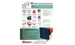 Harloff - Model MDS3030E06+MD30-ANS3 - Tall Anesthesia Cart with Anesthesia Package - Brochure