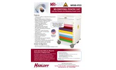 Harloff - Model MR9B-PED - MR-Conditional Pediatric Cart with Nine Drawers and Breakaway Drawer Locks - Brochure