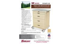 Harloff - Model WV540PC-AN - 540 Capacity Wood Vinyl Punch Card Medication Cart - Brochure