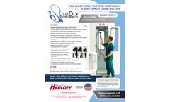 Harloff - Model SureDry SC80WTDRDP-10 - 10-Scope Capacity Key Lock Pass Through Cabinet - Brochure