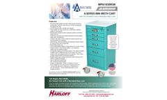 Harloff - Model MPA1830K06 - Narrow Lightweight Six Drawer Anesthesia Cart - Brochure
