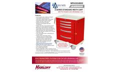 Harloff - Model MPA3024B05 - Lightweight Five Drawer Aluminum Crash Cart - Brochure