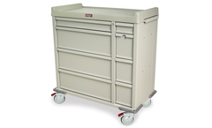 Harloff - Model SL600PC - Punch Card Medication Cart, 750 Punch Card Capacity, Key Lock