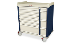Harloff - Model AL294BOX - Aluminum Unit Dose Medication Box Cart