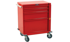 Harloff - Model V24-4B - Four Drawer V-Series Crash Cart with Breakaway Lock