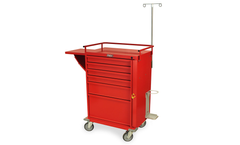 Harloff - Model V30-6EMG - Six Drawer V-Series Crash Cart