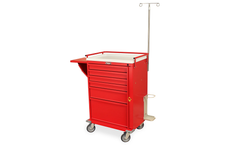 Harloff - Model V30-6EMG2 - 6 Drawer V-Series Emergency Cart with Standard Emergency Accessory Package