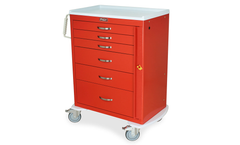 Harloff - Model MDS3030B06 - M-Series Tall 6 Drawer Emergency Crash Cart