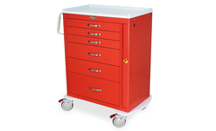 Harloff - Model MDS3030B06 - M-Series - Tall 6 Drawer Emergency Crash Cart