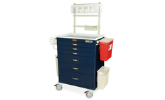 Harloff - Model MDS3030E06+MD30-ANS3 - Tall Anesthesia Cart with Anesthesia Package