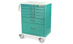Harloff - Model MDS3030E16 - Standard Width Cart with Six Drawers & Electronic Pushbutton Lock
