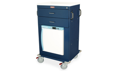 Harloff - Model MH4216K-AC - Malignant Hyperthermia Cart with 1.0 Cubic Feet Medical Grade Refrigerator