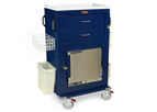 Harloff - Model MH5216B - Malignant Hyperthermia Cart with 1.0 Cubic Feet Medical Grade Refrigerator