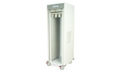Harloff - Model MedStor Max - MSPM81-00TK - Single Column Tambour Door Medical Storage Cart