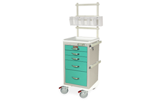 Harloff - Model MPA1824E05+MD18-ANS - Lightweight Narrow Anesthesia Cart