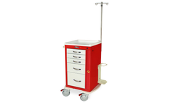 Harloff - Model MPA1824B05+MD18-EMG - Narrow Lightweight Breakaway Crash Cart