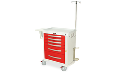 Harloff - Model MPA3027B06+MD30-EMG1 - Lightweight Breakaway Crash Cart