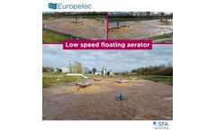 Europelec: energy optimization with 5 low speed floating aerators and 2 Euromix agitators at “les volailles de Keranna”