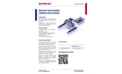 Weight Batching (Speed Batching) - Datasheet