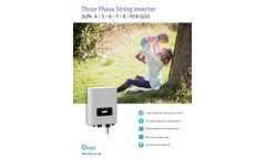 Deye - Model SUN-4/5/6/7/8/10K-G03 | 4-10KW - Three Phase String Inverter - Brochure