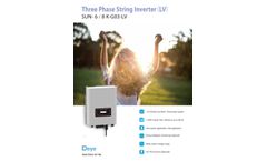 Deye - Model SUN-6/8K-G03-LV - Three Phase String Inverter(LV) - Brochure