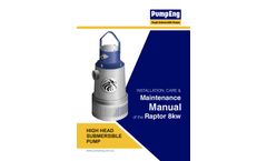 PumpEng Raptor - 8kW Submersible Dewatering Pumps - Manual