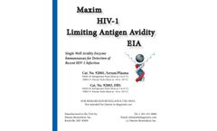 Maxim - Model 92003 - 192 Tests HIV-1 Limiting Antigen Avidity (LAg-Avidity) DBS EIA Kit- Brochure