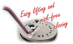 Hermes - Model Titan-Alu - Manhole Cover-Lifter