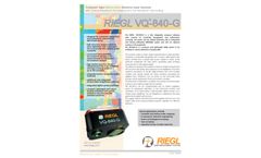 RIEGL - Model VQ-840-G - Fully Integrated Compact Airborne Laser Scanner - Datasheet