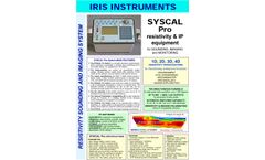 IRIS - Model Syscal Pro - Resistivity Meter - Brochure
