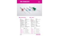 Tro-Venocath - Model Plus - SINE - 3+ - IV Cannula - Brochure