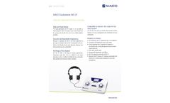 Maico - Model MA 25 - Light and Small Portable Audiometer for Basic Screening - Brochure